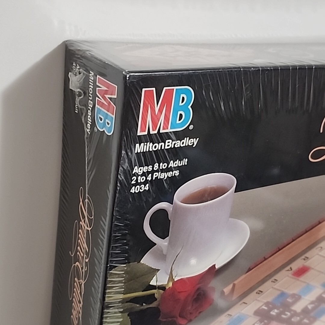 Scrabble Crossword Game Deluxe Edition Turntable 4034 1989 Milton Bradley Sealed