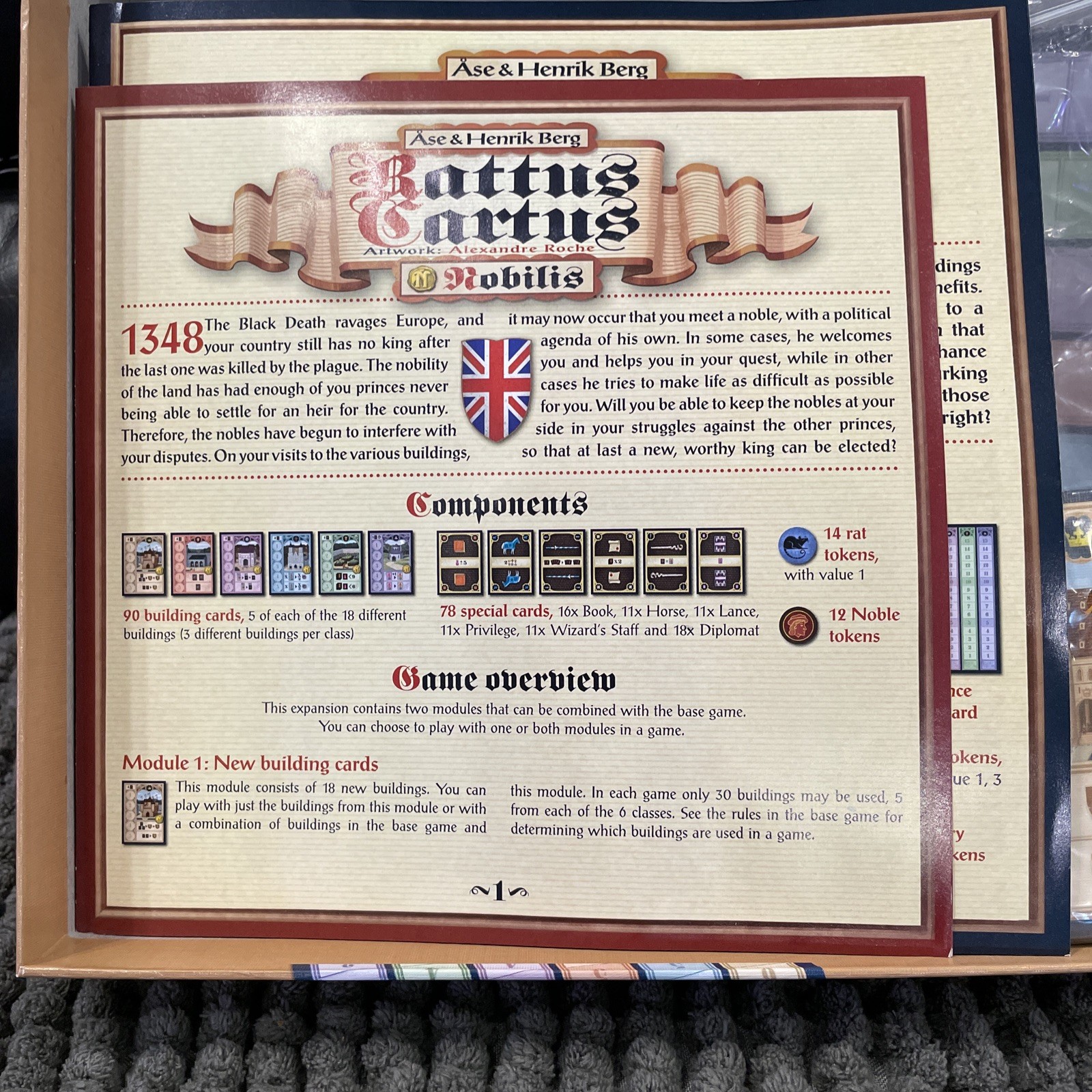 Rattus Card Game White Goblin Games 2012 MINT