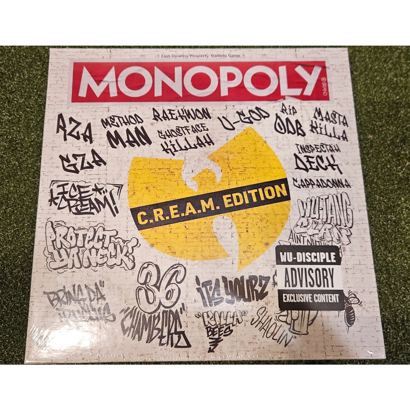Wu Tang Clan MONOPOLY Board Game (C.R.E.A.M. Edition) New Sealed Limited
