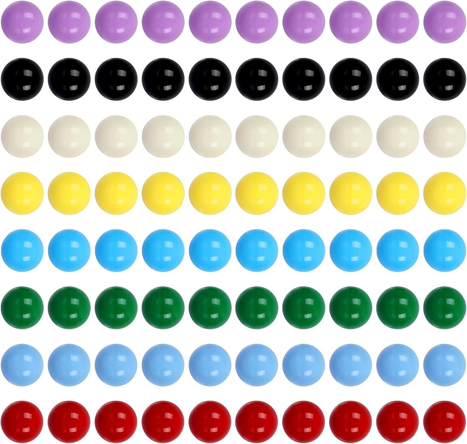 Game Replacement Marbles,80pcs Solid Color Balls for Chinese…