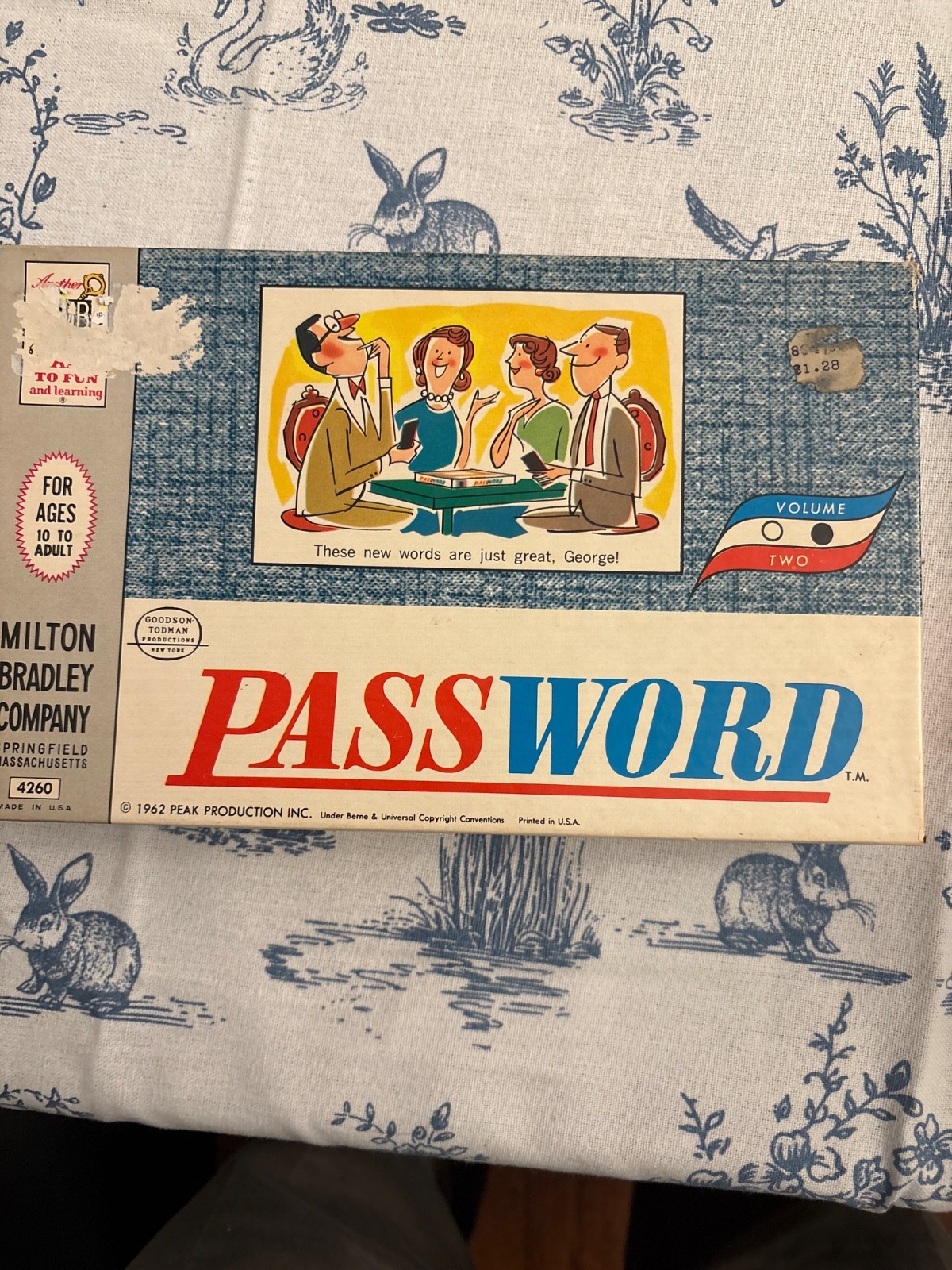 Two Vintage Password Volume 2 and 10 COMPLETE Milton Bradley 1970 Ten 4260