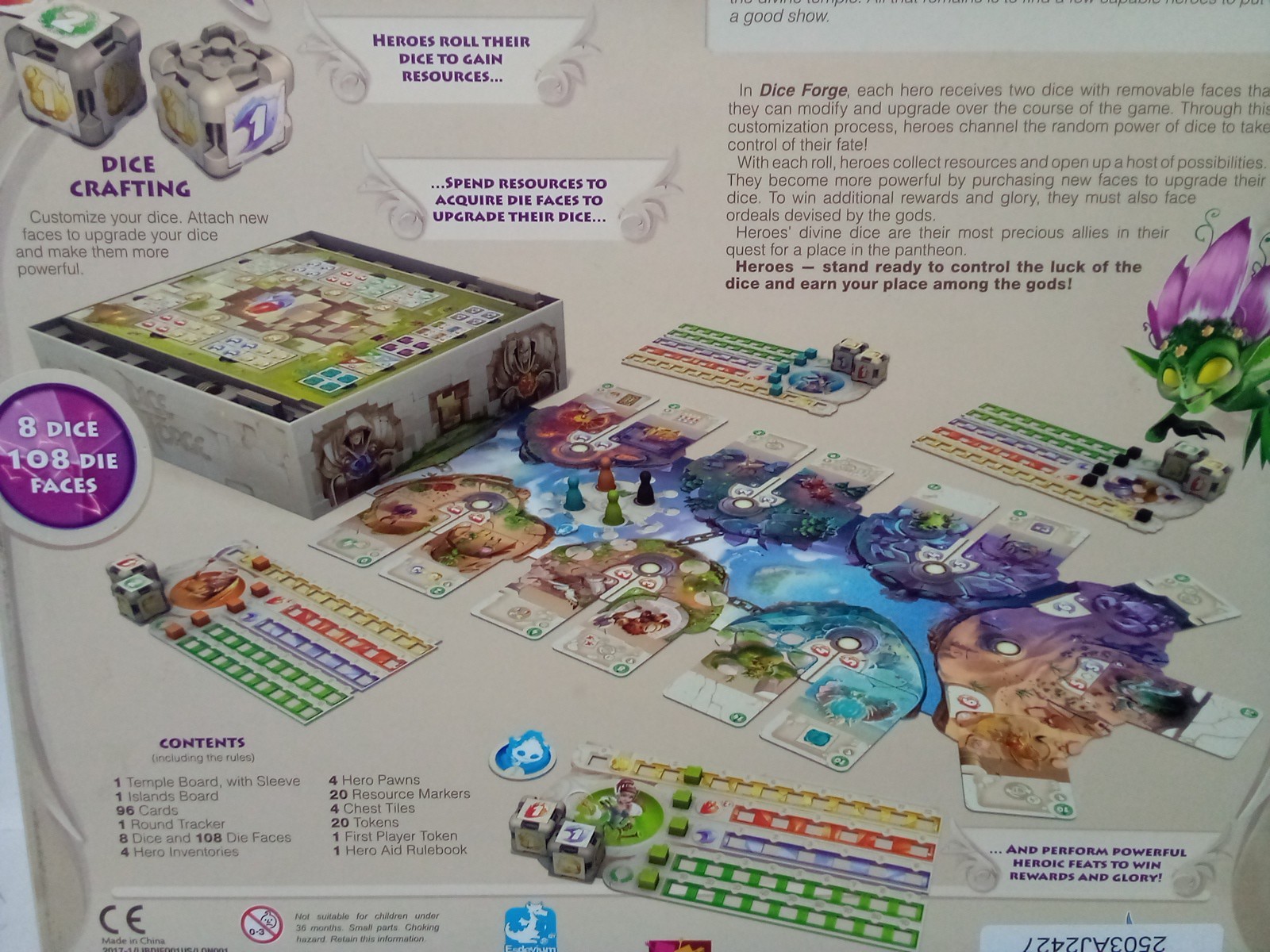Dice Forge Board Game – Customize Your Fate, Conquer the Gods! Dice Crafting
