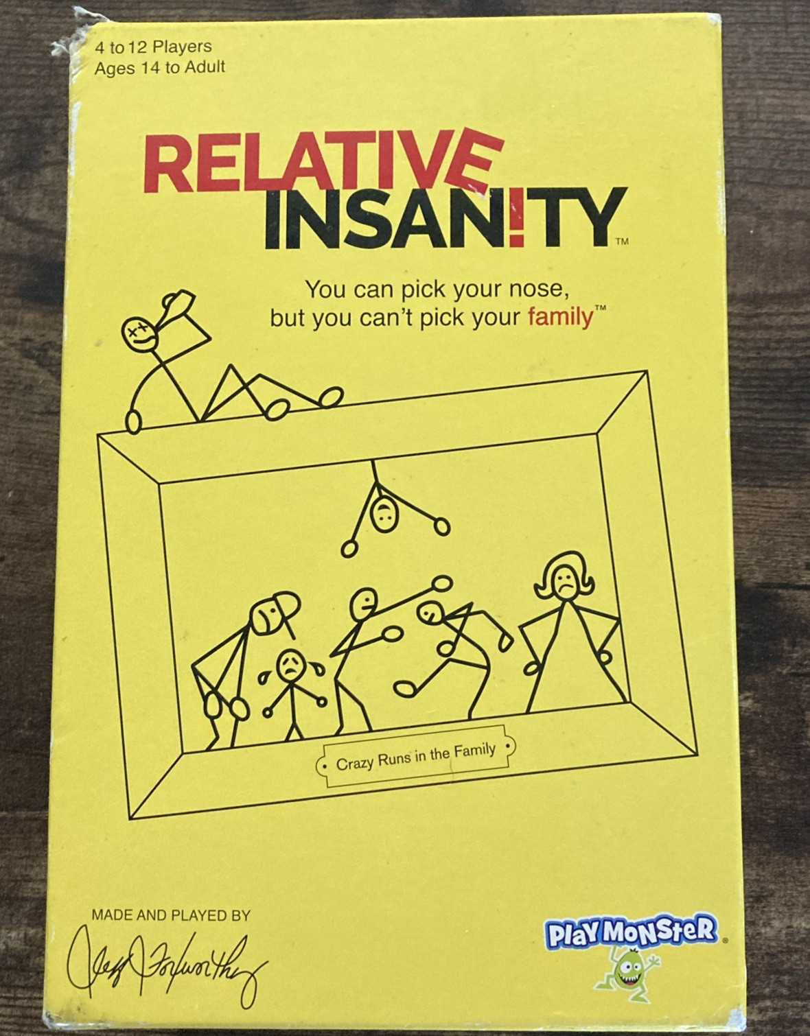 Relative Insanity Party Game Jeff Foxworthy Family Card Game Complete Edition