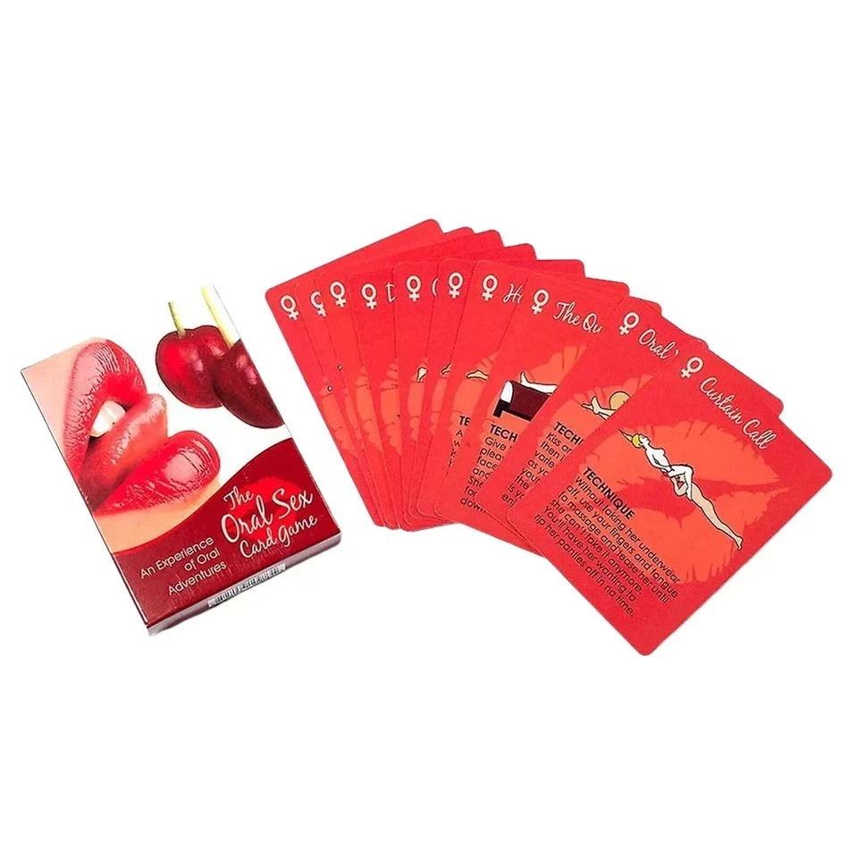 50PC Oral Sex Card Game Adults Couples Fun Foreplay Game Lover Party Paper Game