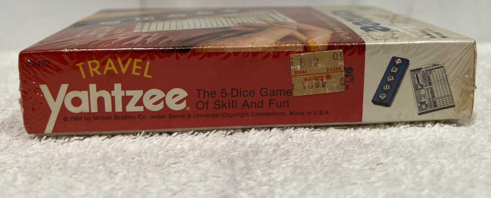 Vintage 1984 Edition Milton Bradley Yahtzee Travel Game New Sealed