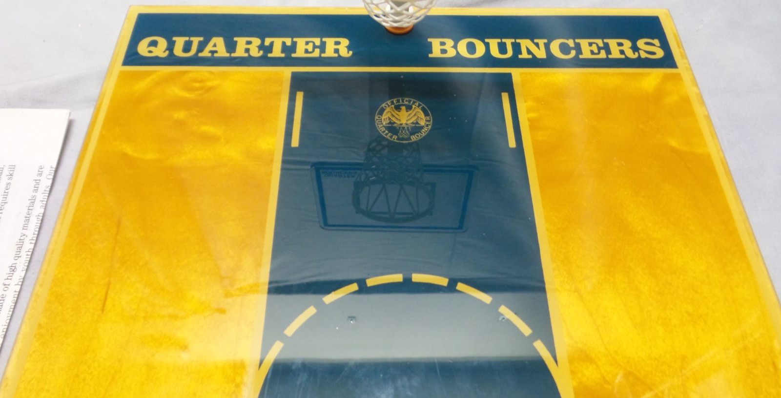 2-Shot Foul Quarter Bouncers coin game Basketball half-court MANCAVE-USED (READ)