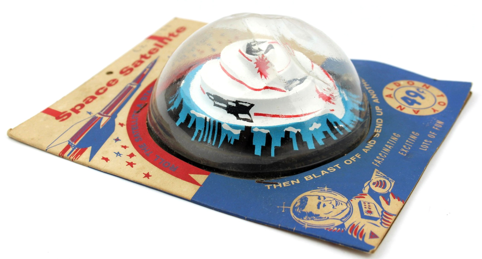 VINTAGE SPACE SATELLITE DEXTERITY GAME BY ALDON INDUSTRIES