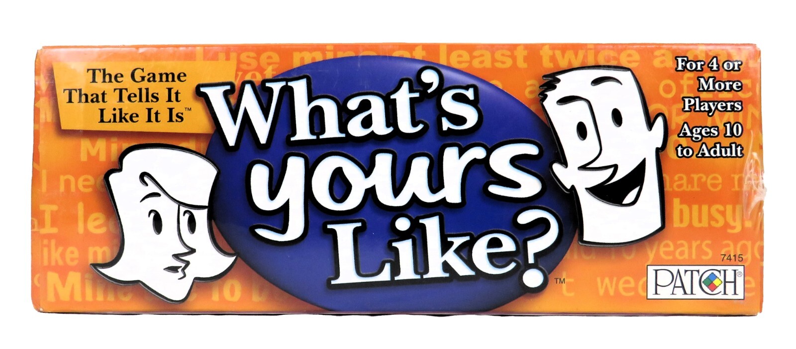 What’s Yours Like? Party Game 2007 by Patch Products New