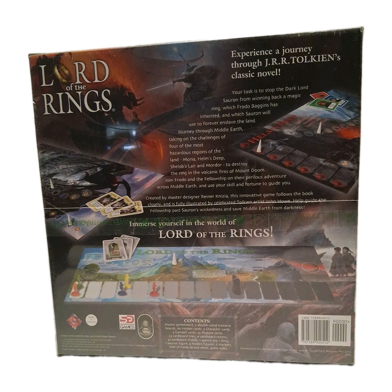 LORD OF THE RINGS Board Game Reiner Knizia 2000 Fantasy Flight Tolkien NEW