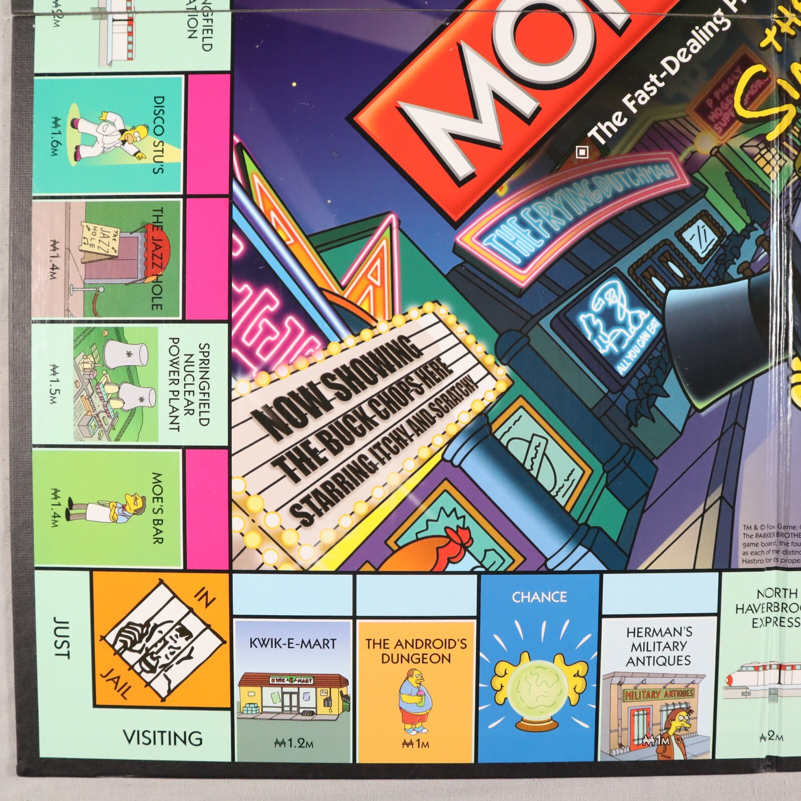 Monopoly The Simpsons Edition Board Game Electronic Cash 2009 Board Only