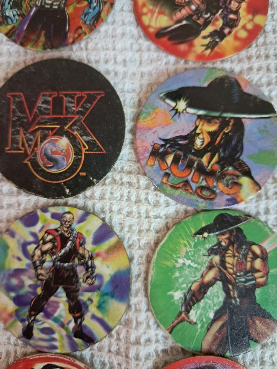 1995 Mortal Kombat Dunkin Super Cap Tazos Caps Chip Chips Vintage