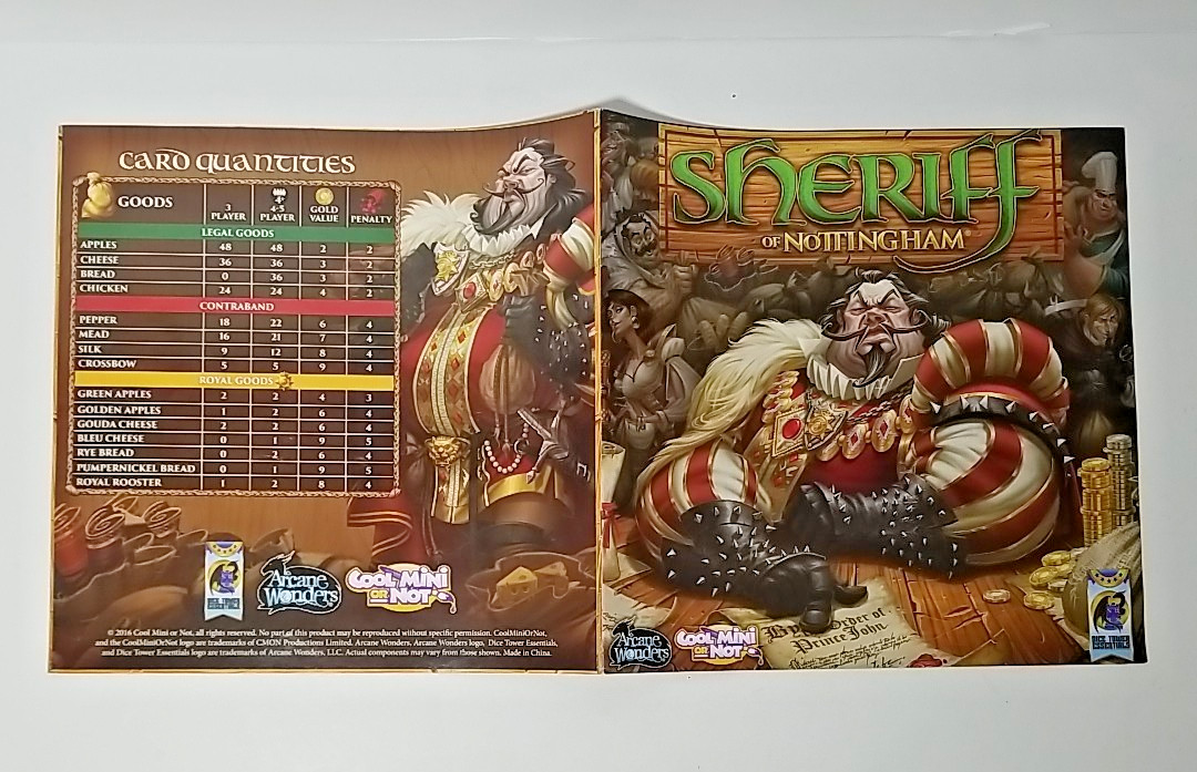 COMPLETE – Sheriff of Nottingham – Arcane Wonders – Board Game Of The Year 2015