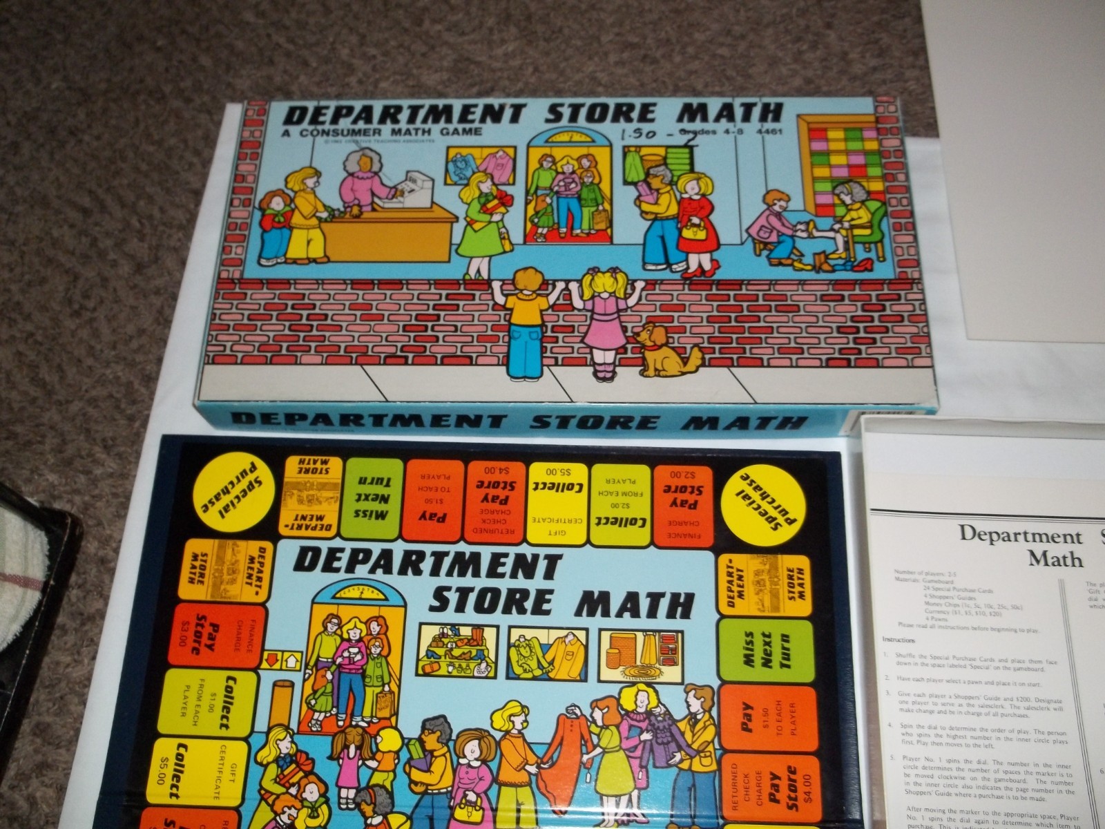 1983 RARE game Department Store Math Creative Teaching Associates NEW open box