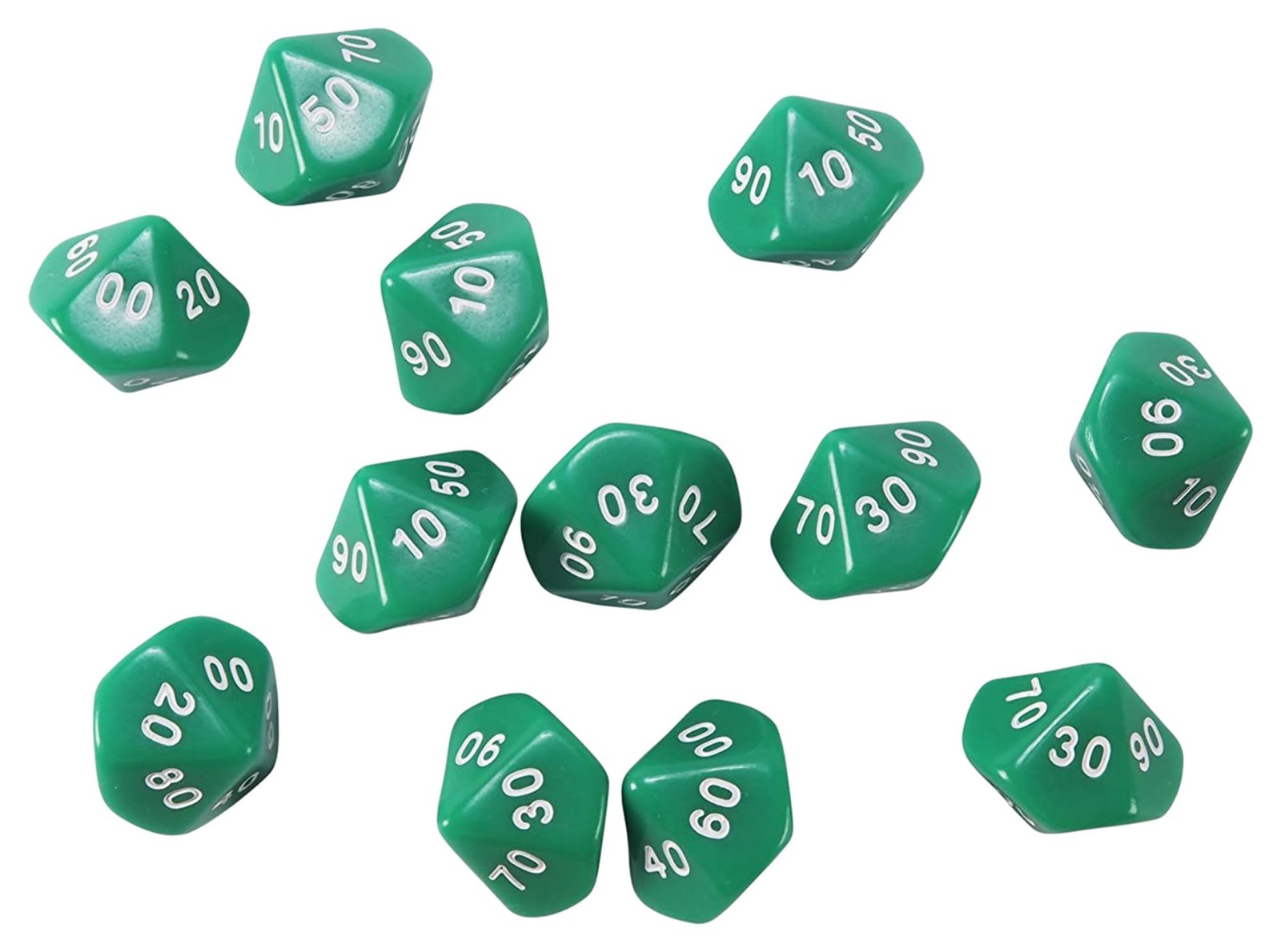 12 Pack 10 Sided Dice Tens Place Value Math Manipulative Games Classroom