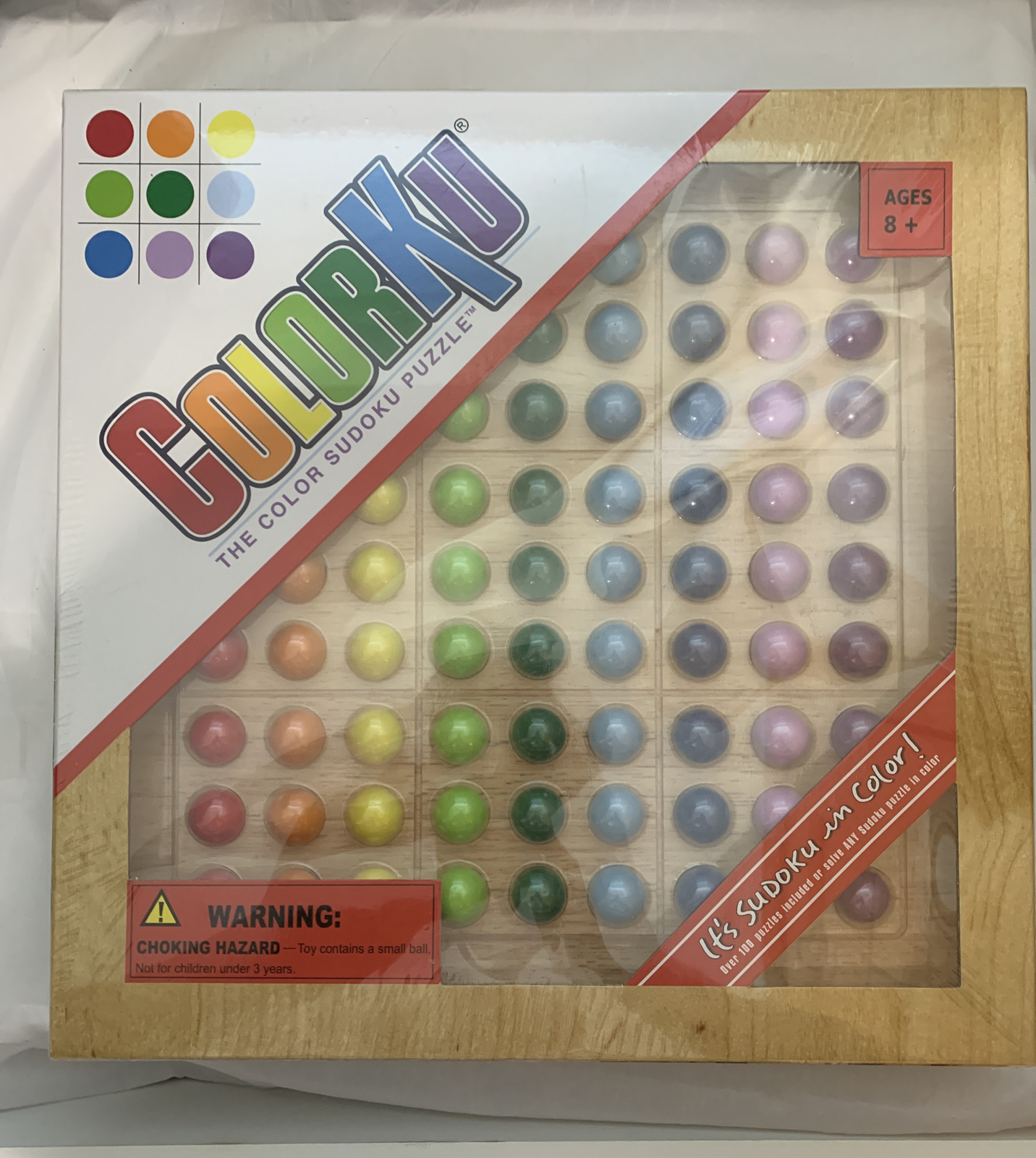 Tic Tac Ku COLORKU Game Color Sudoku Puzzle Solid Wood