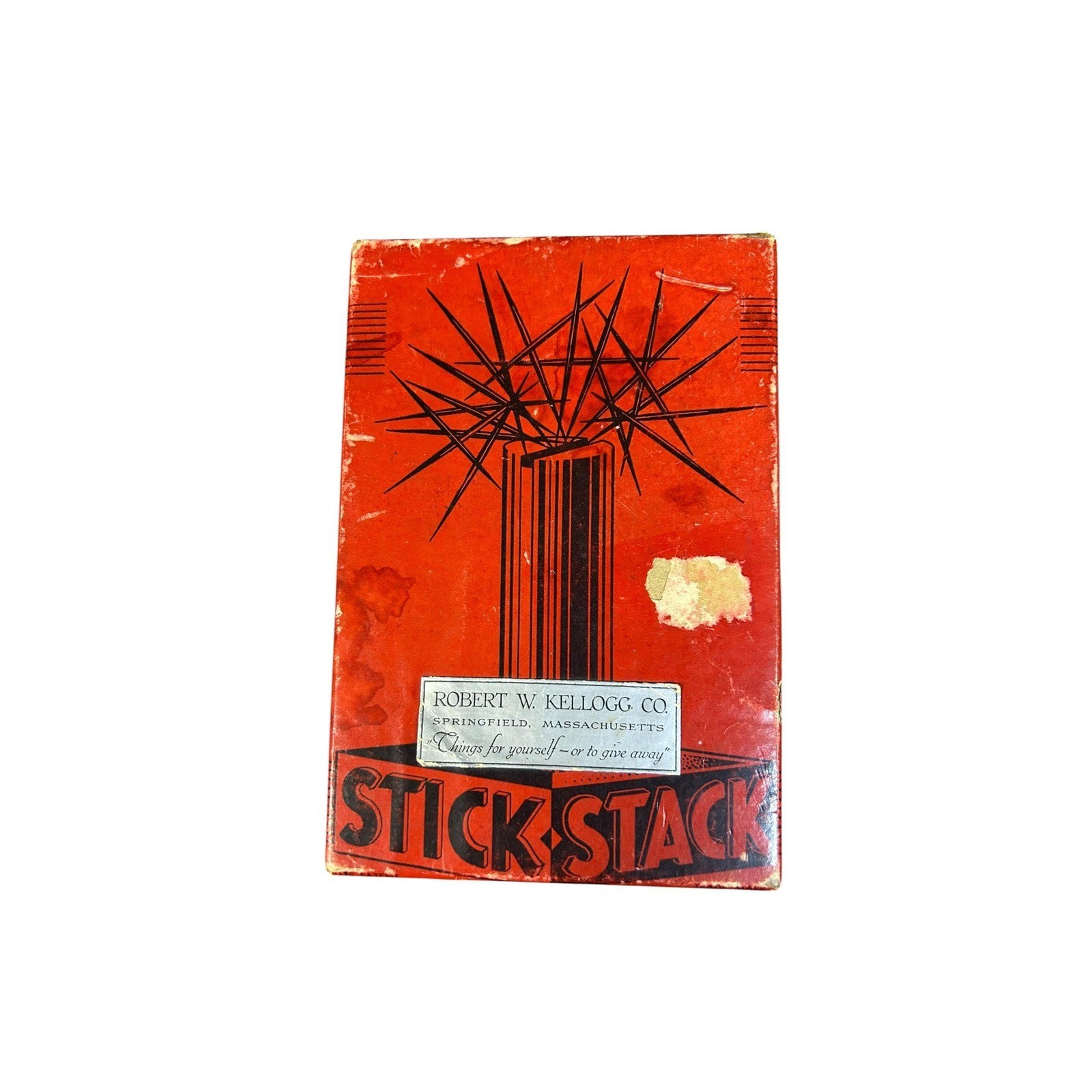 Vintage Stick Stack Game Robert W. Kellogg Co. Mid-Century Dexterity Toy