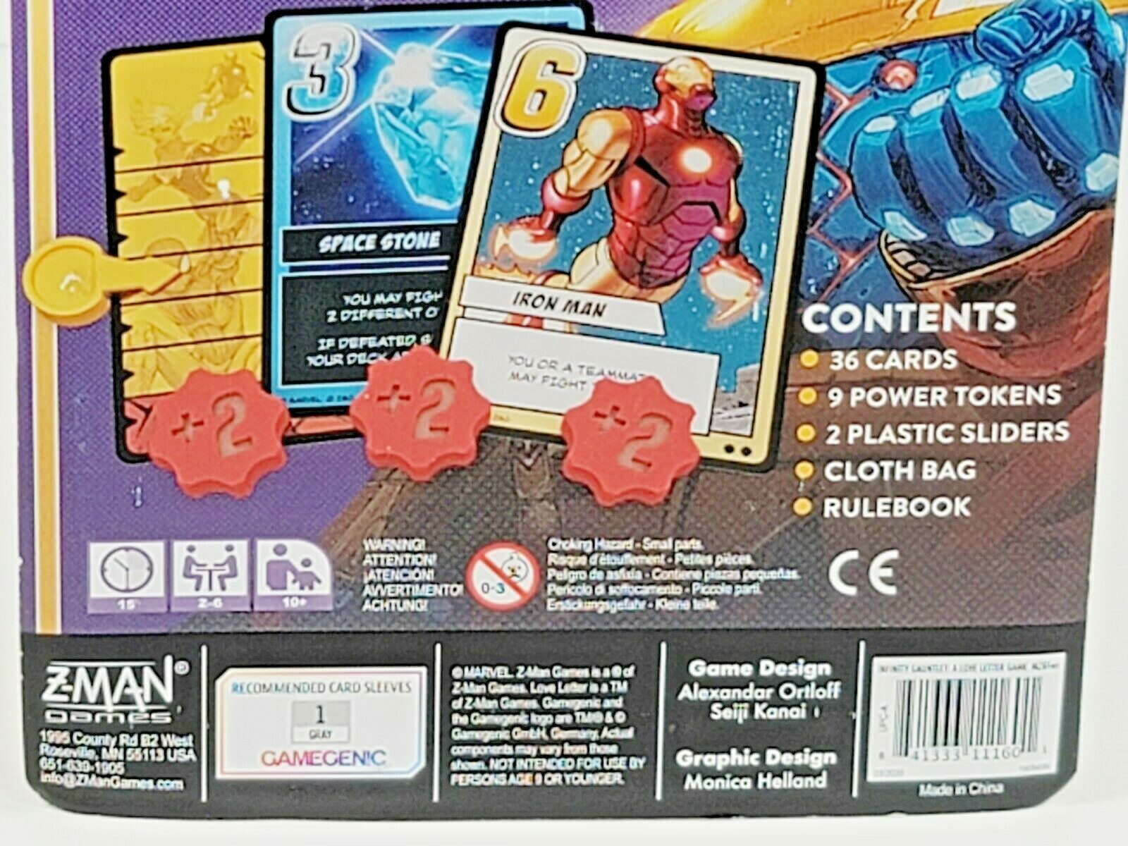 Z-Man Marvel Infinity Gauntlet A Love Letter Card Game Thanos Avengers 1 vs Many