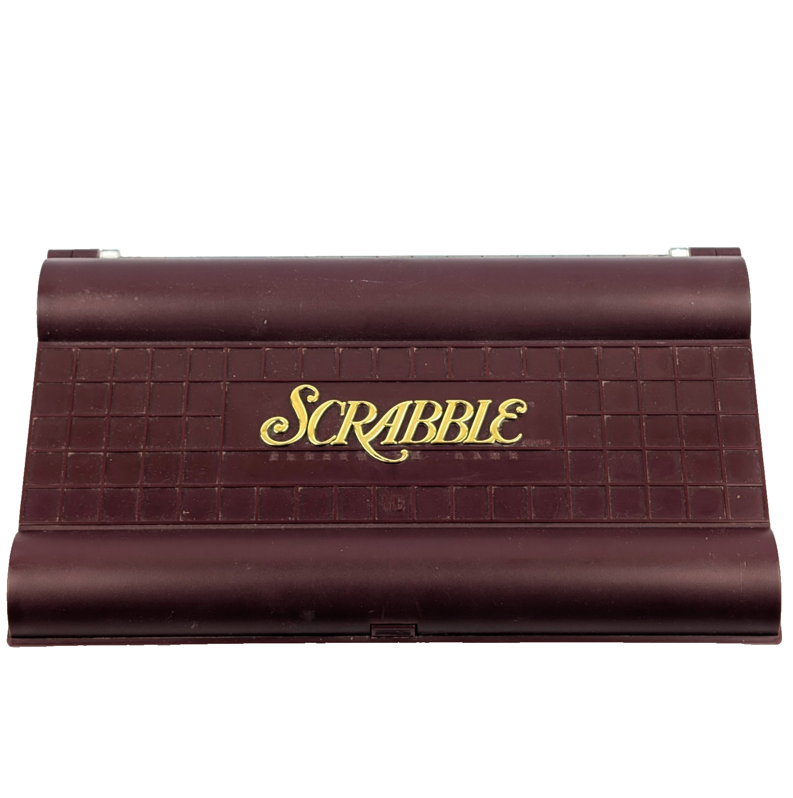 Milton Bradley SCRABBLE Deluxe Travel Edition Folding Board 100 Wood Tiles 100%