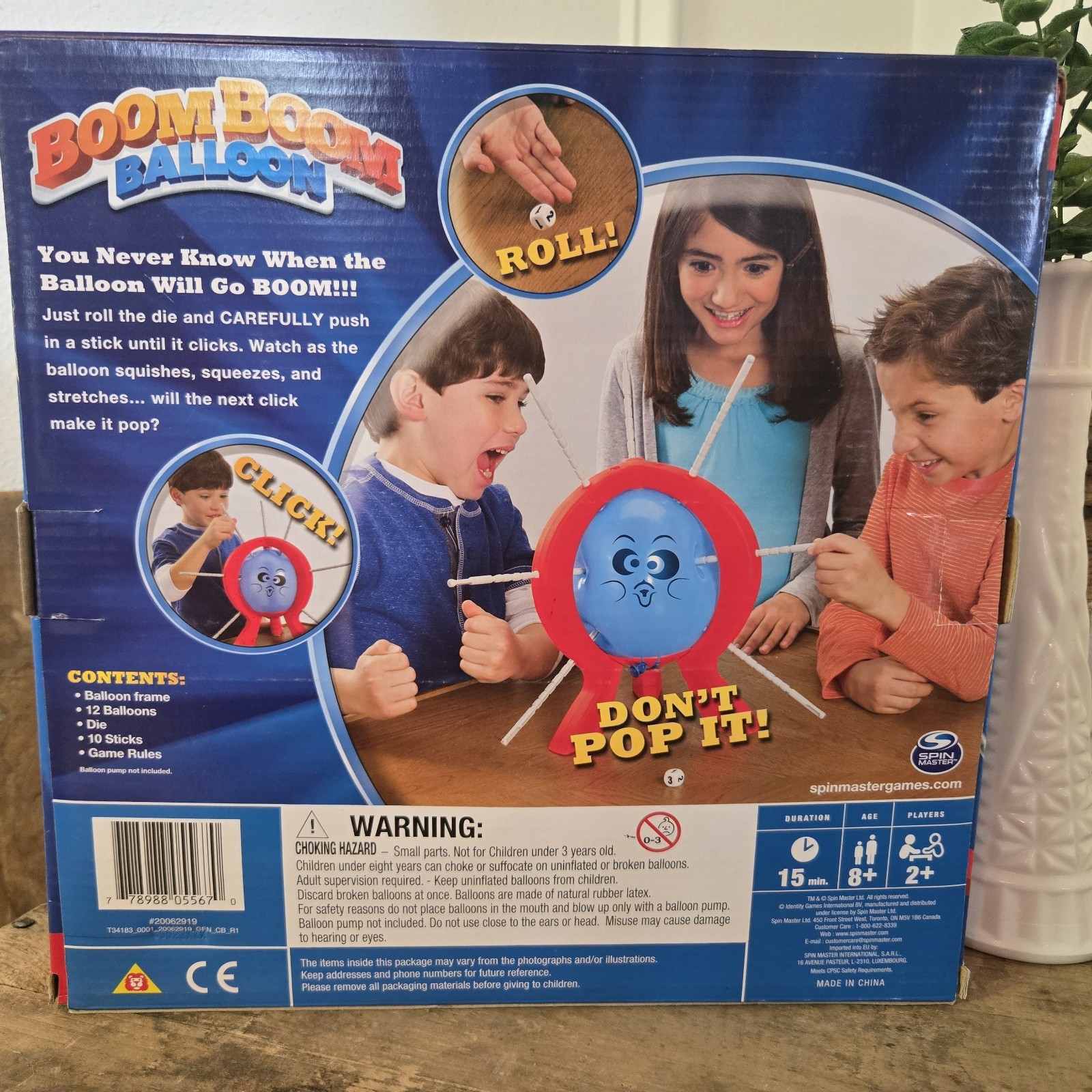Boom Boom Balloon Spin Master Party Game Ages 8 Up Used Once Complete! 💯