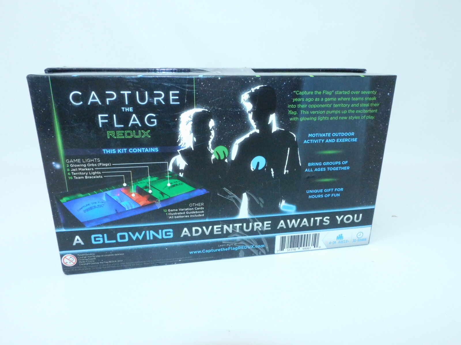 Capture the Flag REDUX Glow-in-Dark Outdoor Night-Time Youth Game. Open Box
