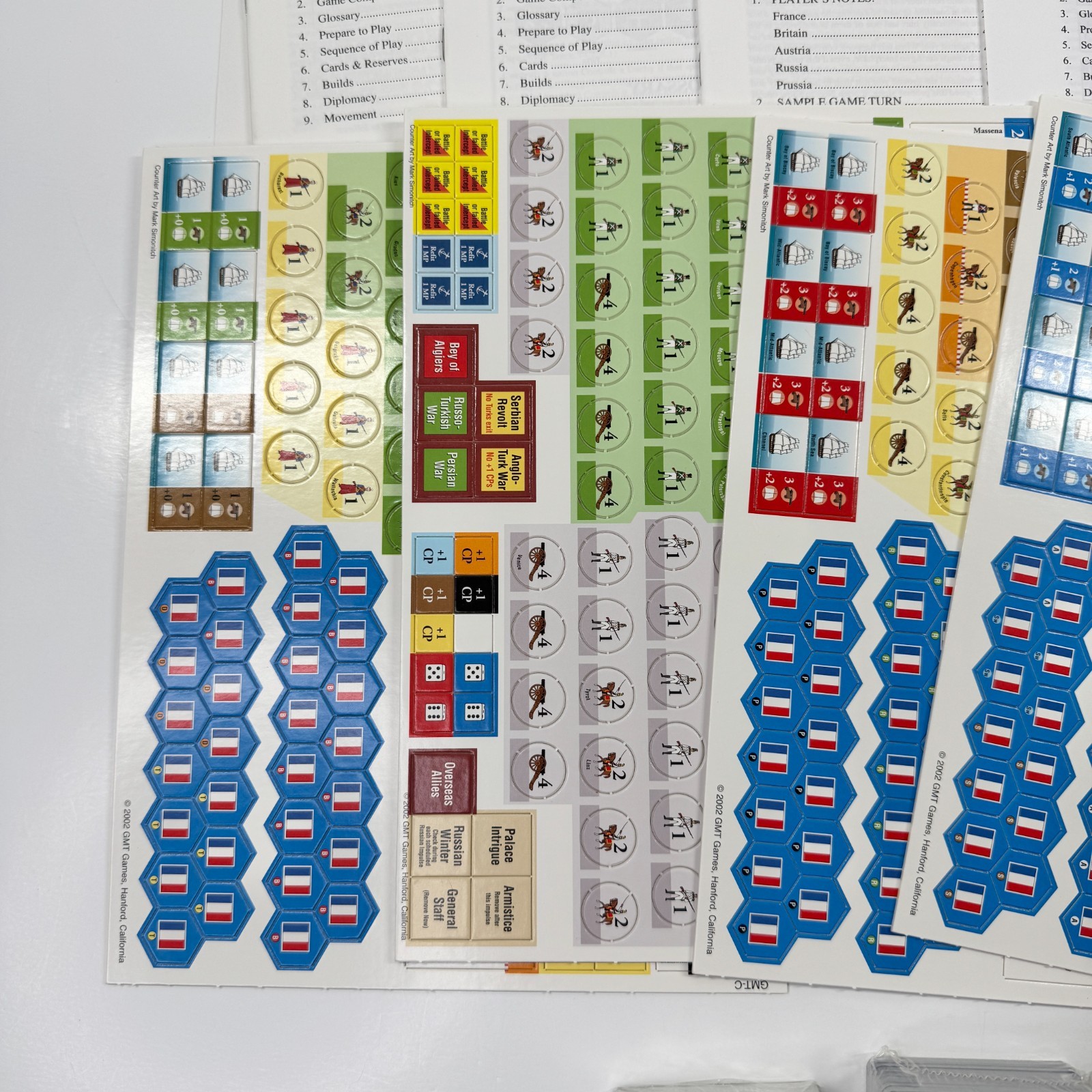 GMT Games The Napoleonic Wars 1st Printing 2002 – SEALED PIECES UNPUNCHED – READ