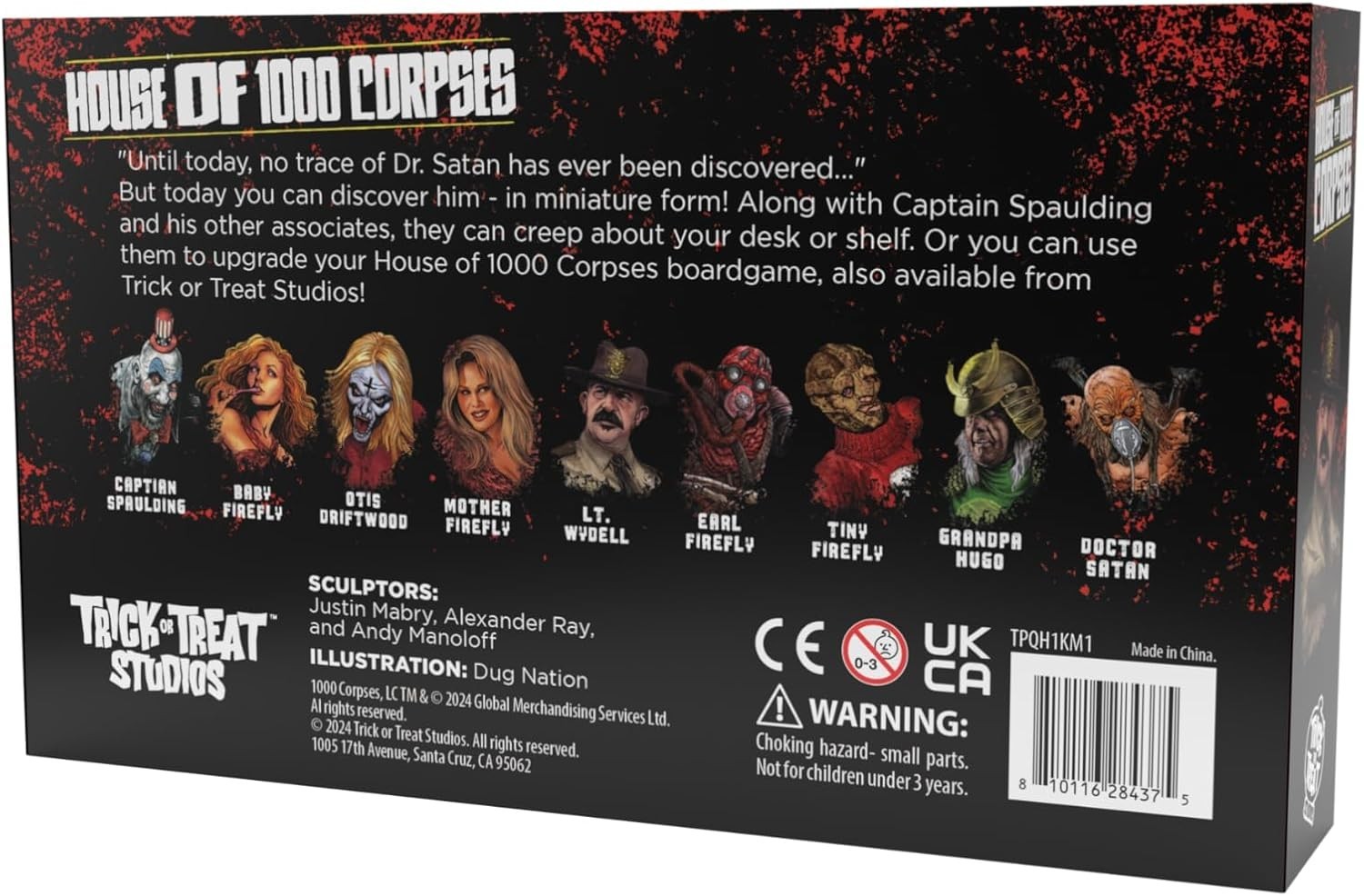 House of 1000 Corpses: 9 Miniature Characters – Brand New, Factory Sealed