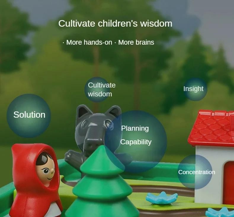 Fun Brain Game for Kids – Little Red Riding Hood Smart Logic Puzzle Toy