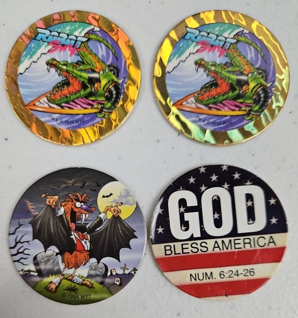 Lot of 16 The World Pog Federation WPF Pogs