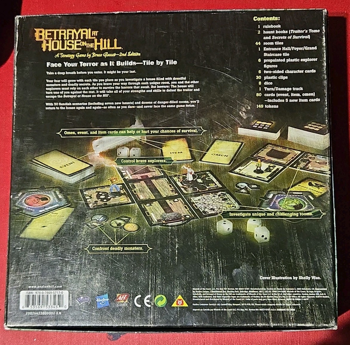 Betrayal at House on the Hill (2nd Edition) Role Play Horror Board Game Complete