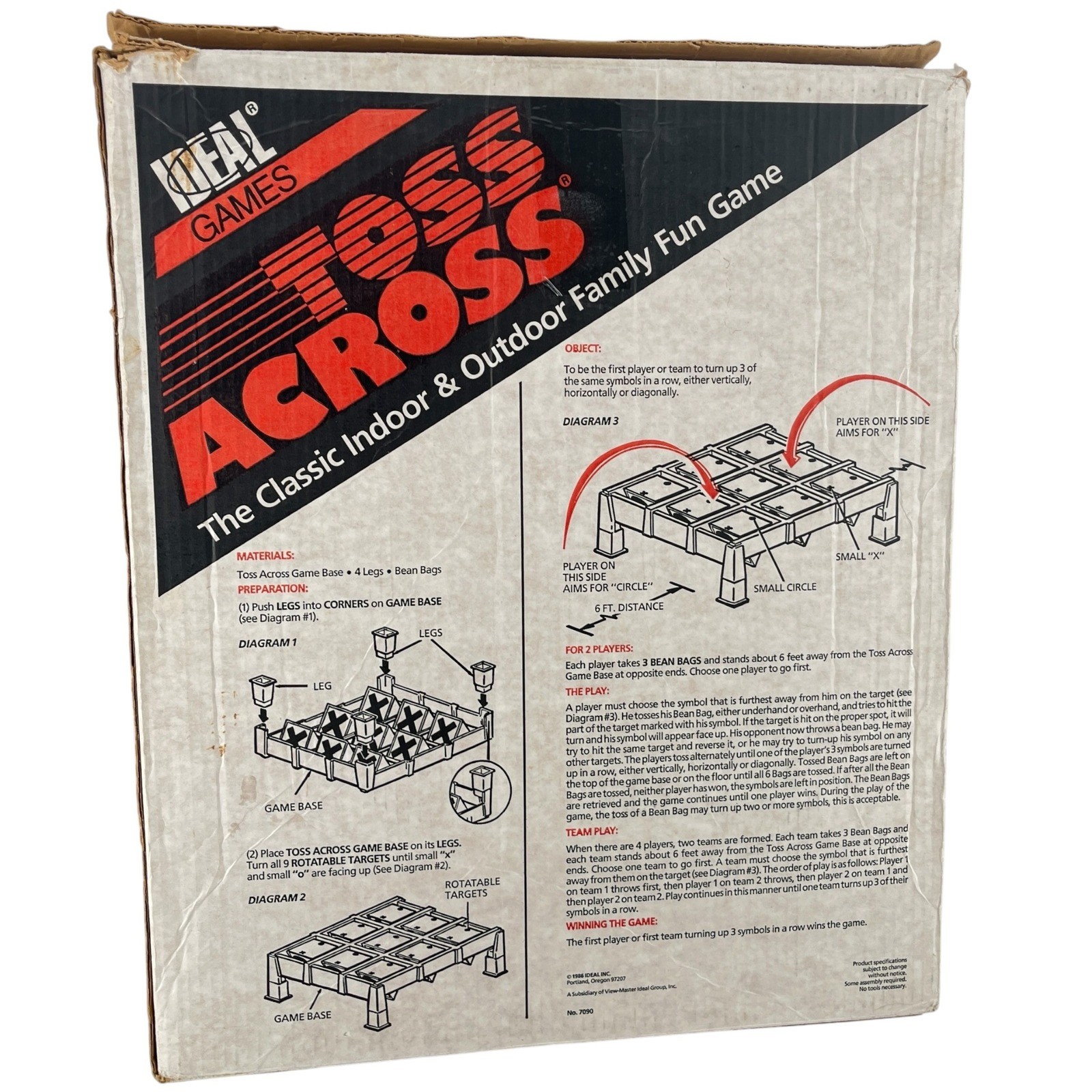 Toss Across Game Classic Tic Tac Toe Indoor Outdoor Family Fun 1986 – 5 Bags