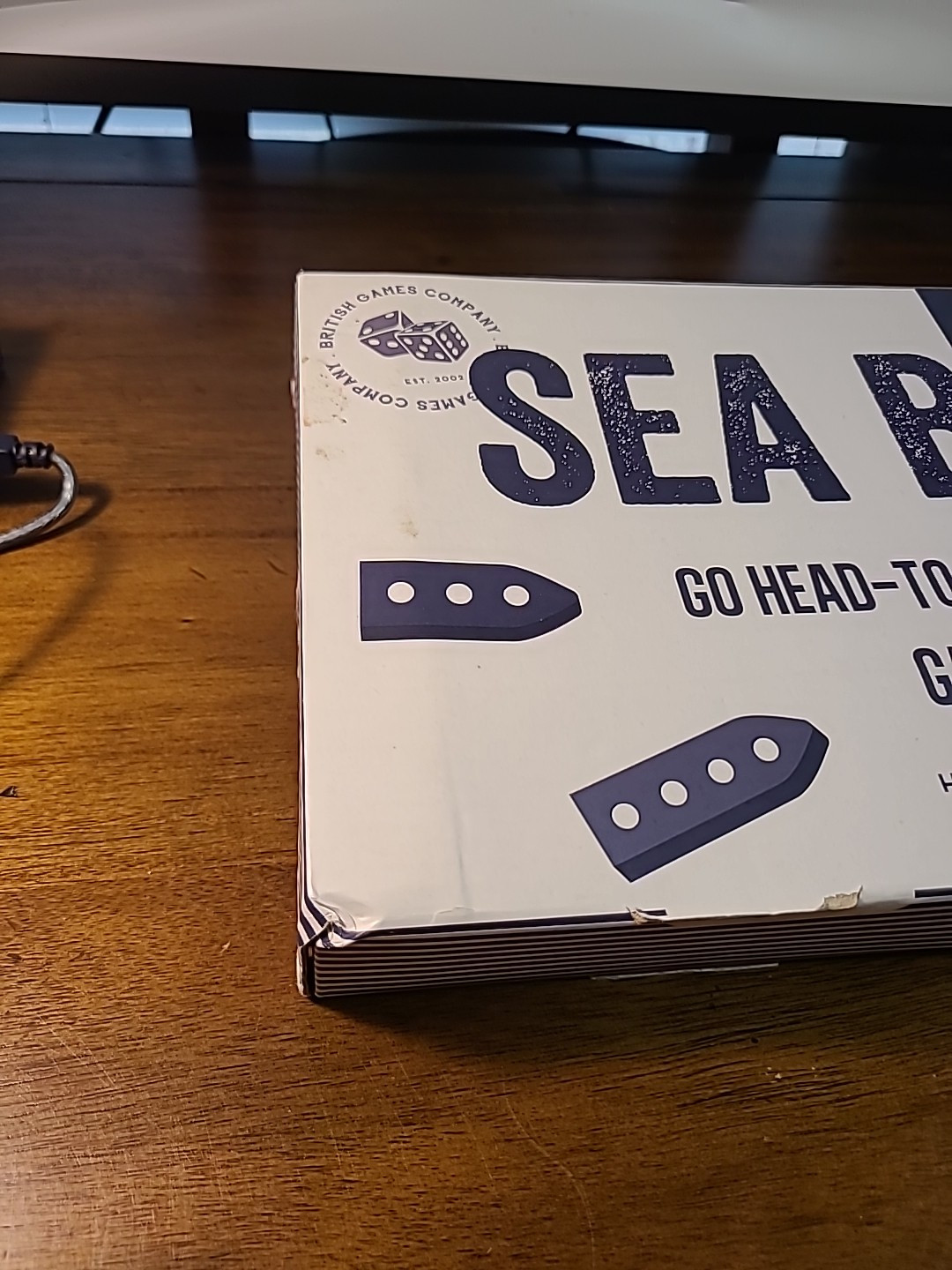 VTG Sea Battle Handcrafted Games Set British Games Company, HTF