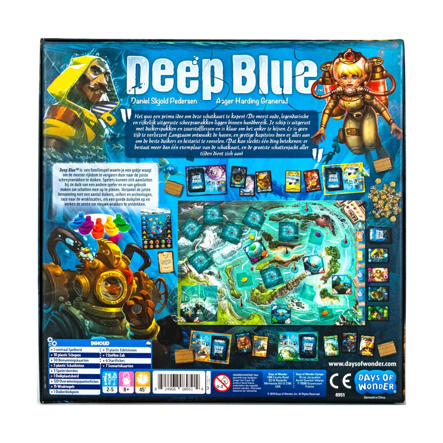 Days of Wonder Boardgame Deep Blue (German Ed) Box EX/NM