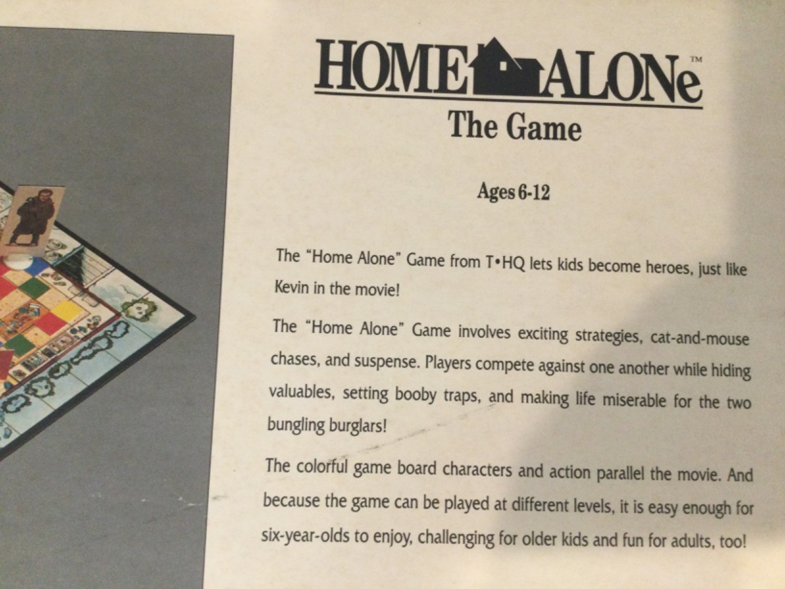 VINTAGE HOME ALONE BOARD GAME 1991 COMPLETE