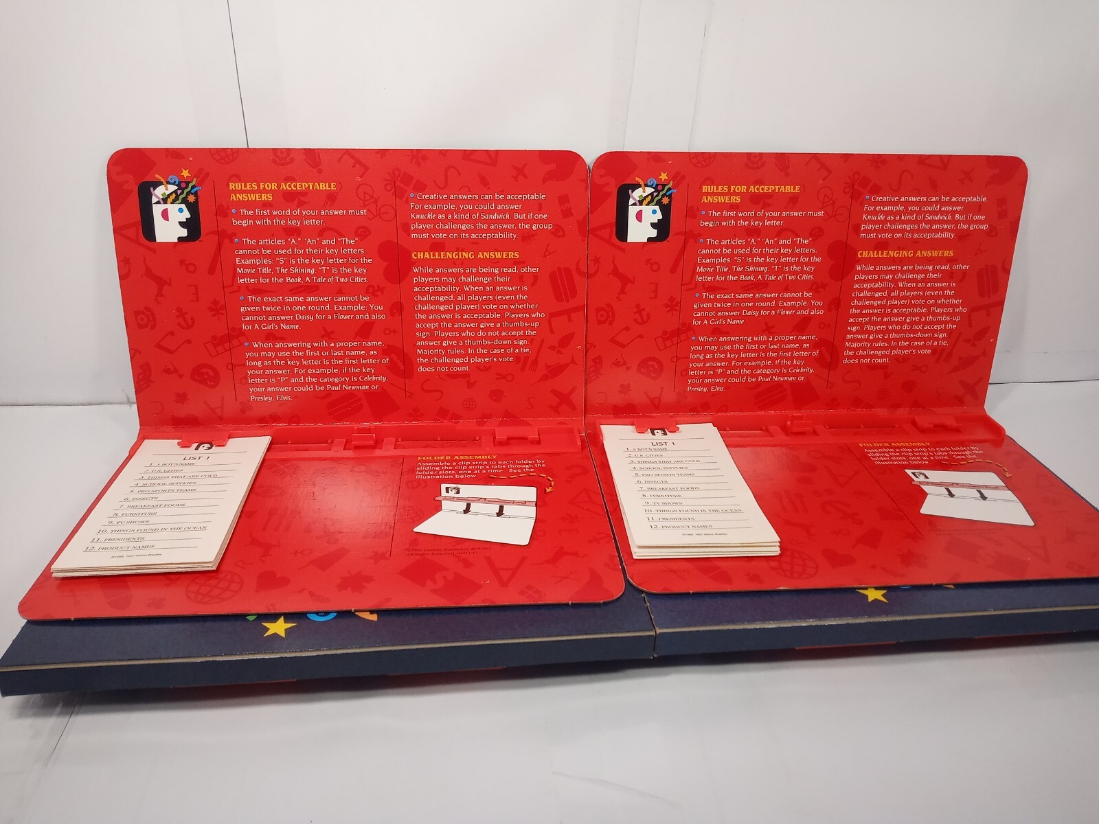 The Game Of Scattergories (1999, Hasbro) Complete