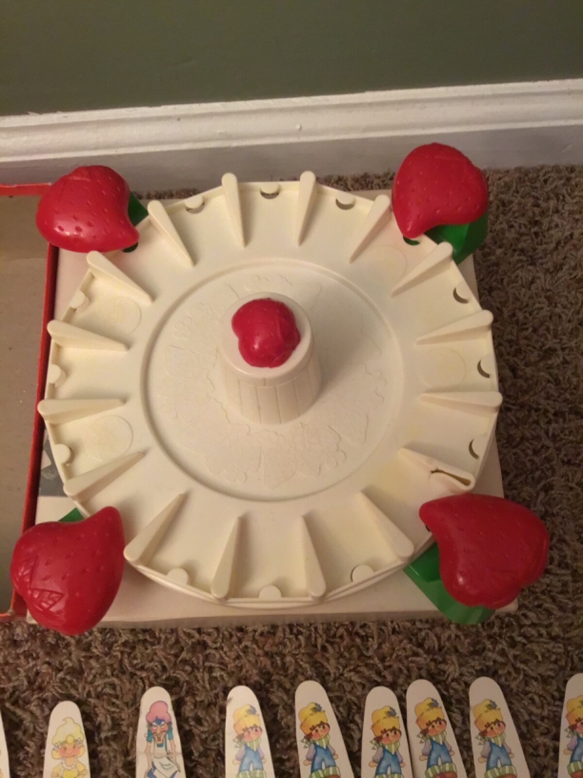Vintage 1981 Parker Brothers Strawberry Shortcake Board Game Near Complete