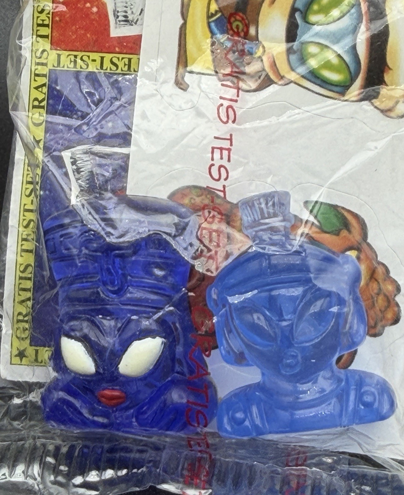 Crazy Bones Aliens European Sample Packs Lot Of 5 Painted and Unpainted