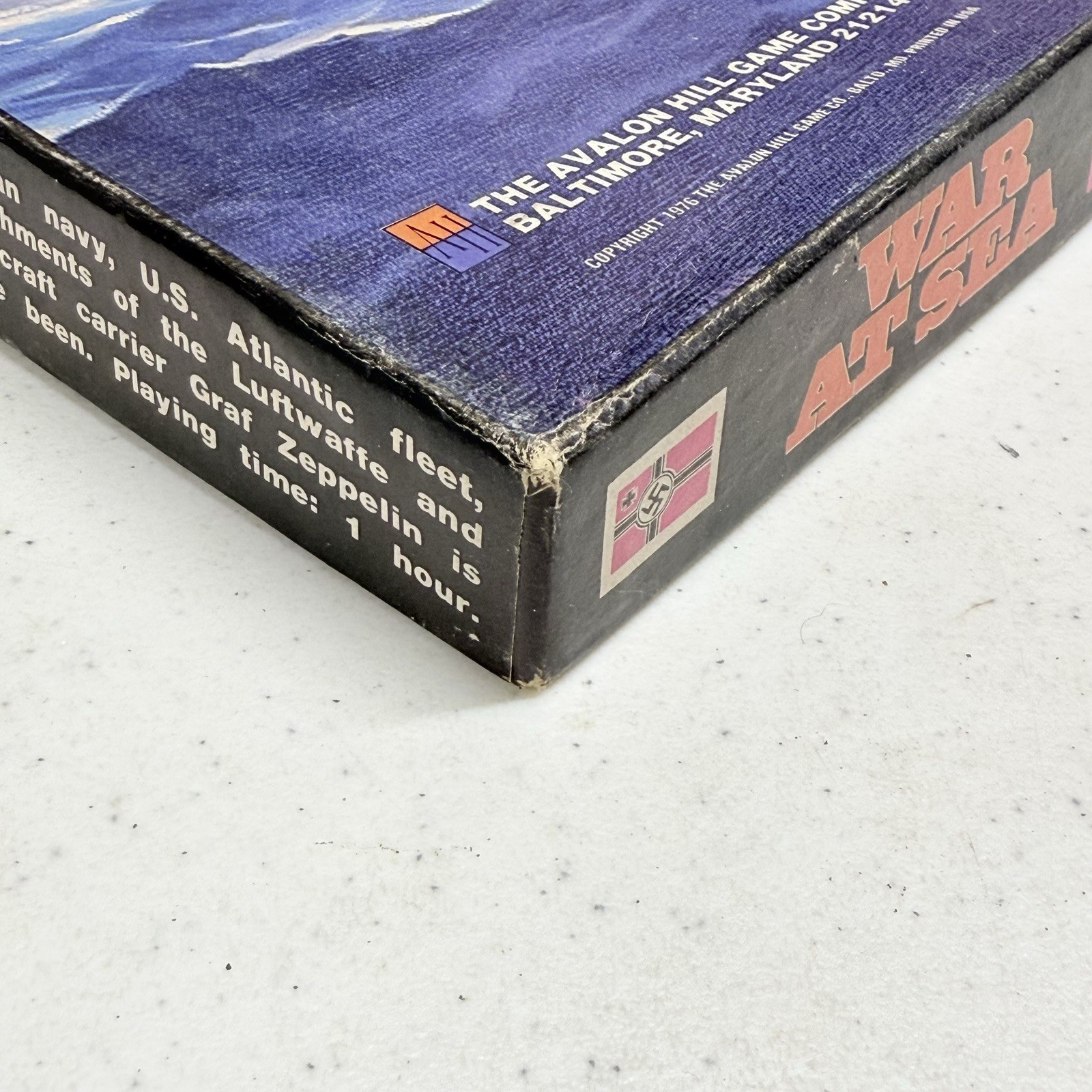 Avalon Hill War at Sea Strategy Game 1976 Complete Vintage Naval Wargame