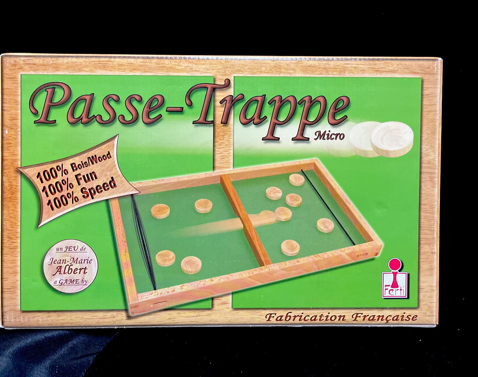 Ferti Games Passe- Trappe micro. Rules in 4 languages. 2007 EXC+ & complete I94