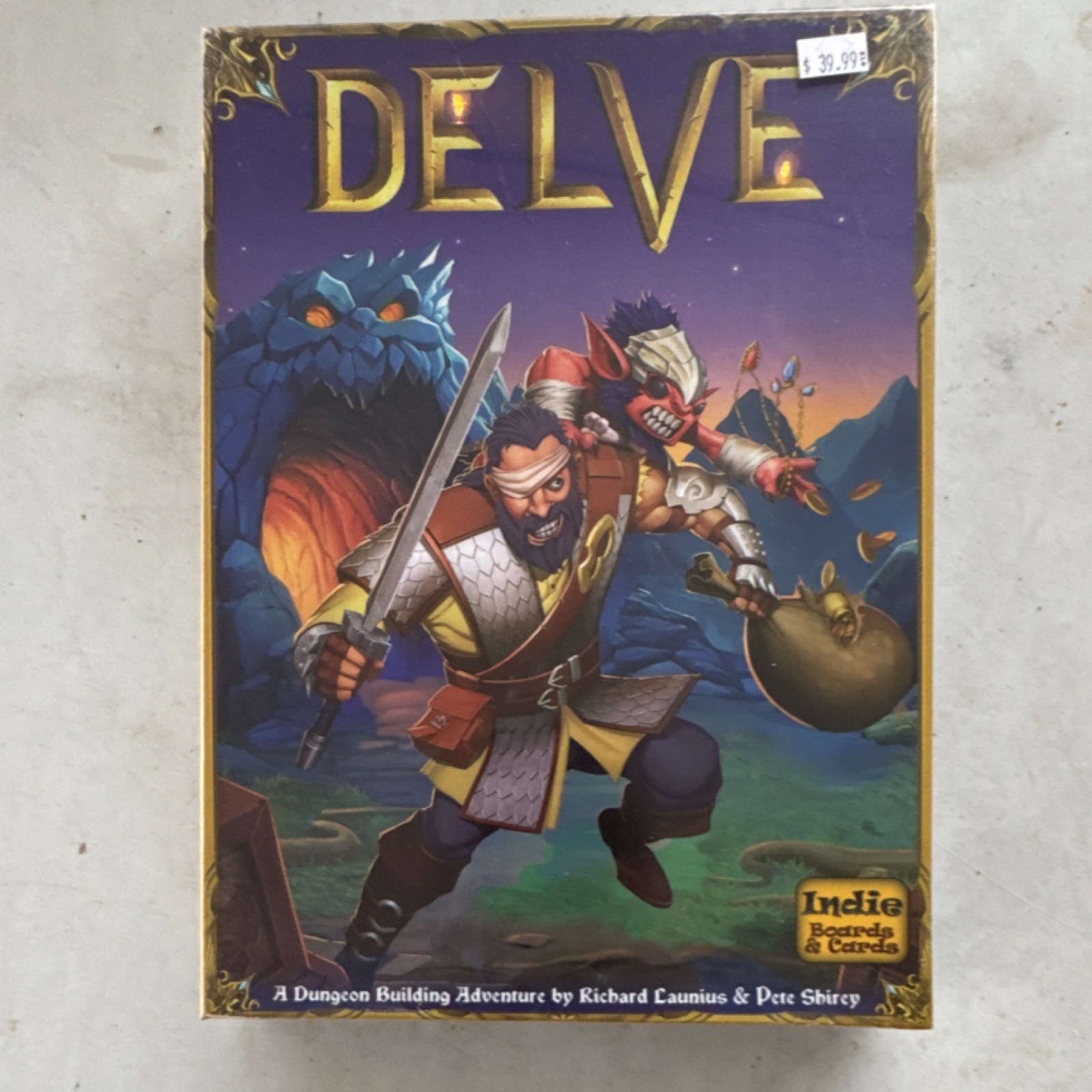 Indie Boards & Cards Delve Board Game Fantasy Dungeon Adventure Complete