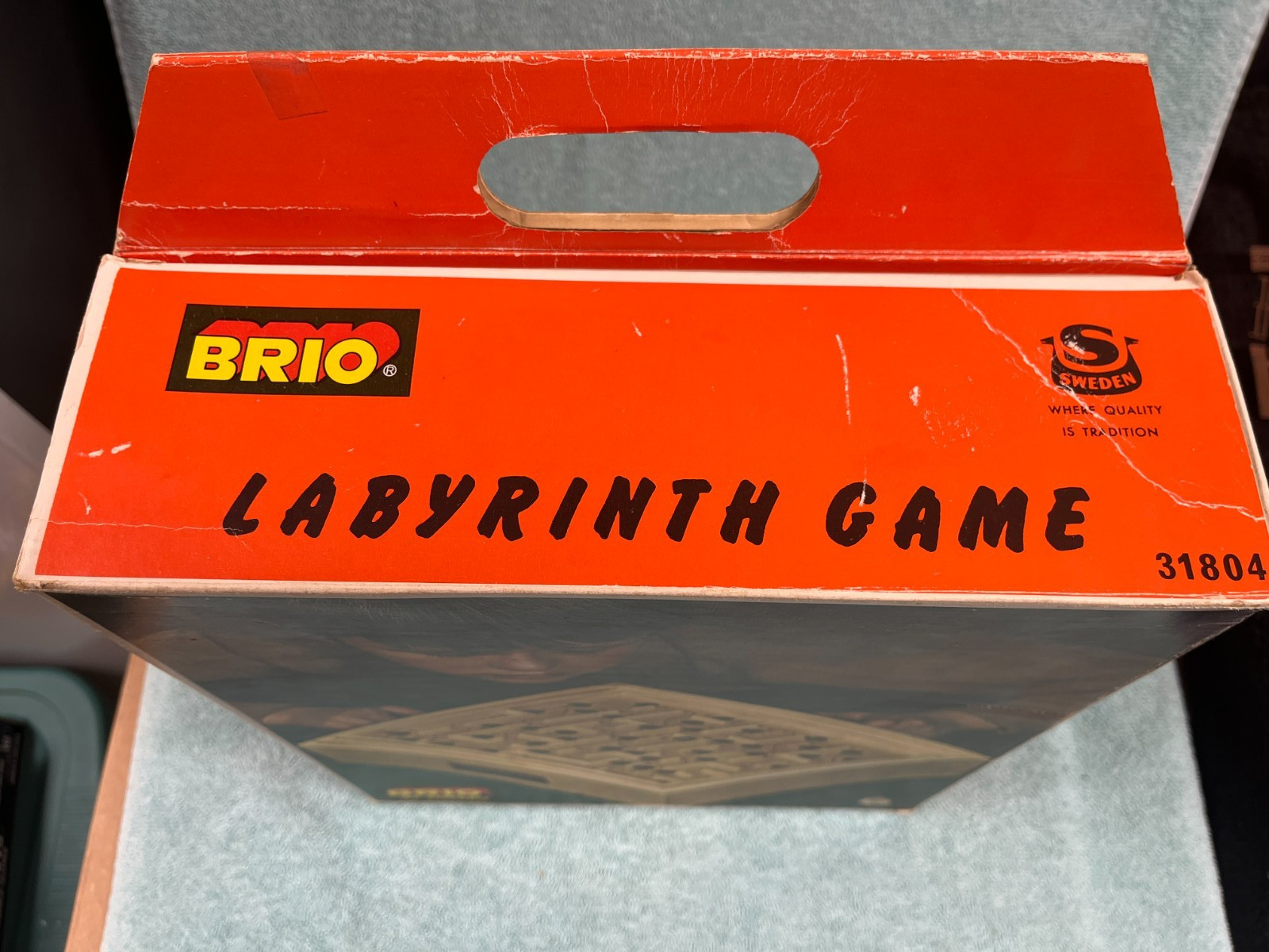 Brio Labyrinth Wooden Maze Game Model 31804 with Original Box & Balls Sweden