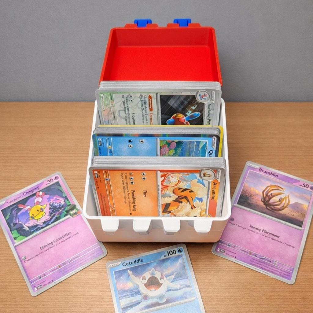 3D Printed Pokémon 200 Card Storage Box | Trading Card Game Deck Box | Pokémon