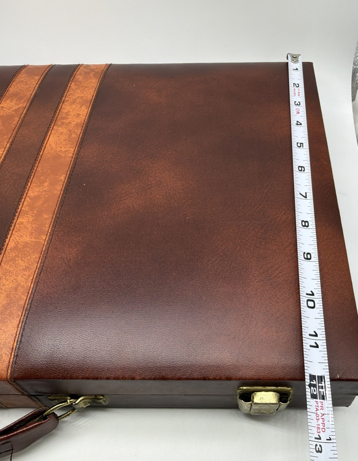 Vtg Pierre Cardin Backgammon Set Brown Swirl & Cream Pieces 1 3/8” Complete