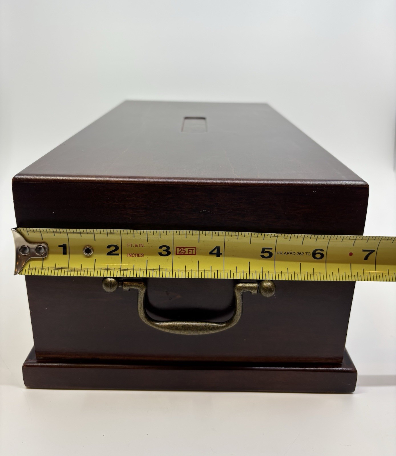 Levenger Wood Game Treasure Chest Chess Checkers Dominoes Cribbage Poker Dice