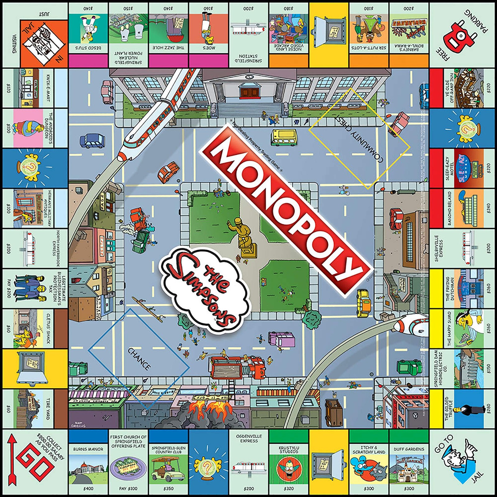 The Simpsons Monopoly Board Game 30th Anniversary Edition for 2 to 6 Players