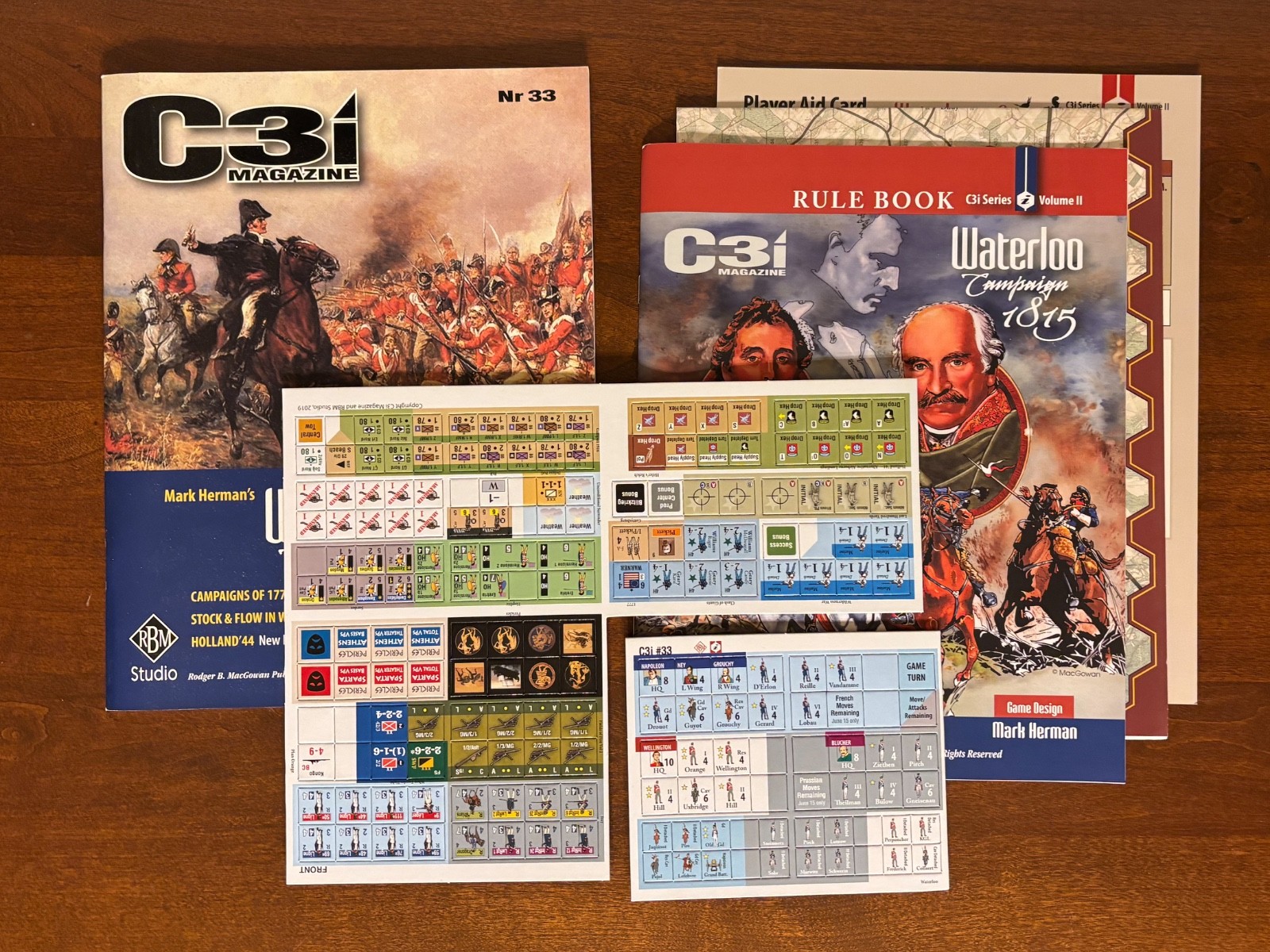 C3i Magazine Issues #32 & #33 RBM Studio Gettysburg Waterloo UNPUNCHED
