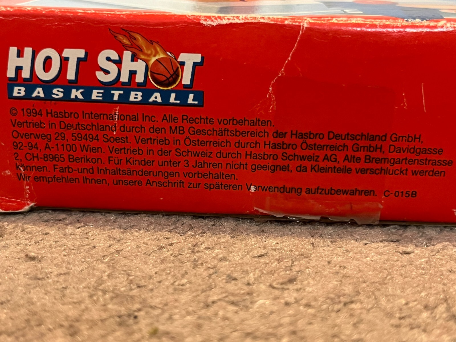 Hot Shot Basketball Travel Games Milton-Bradley 1992 VTG Rare Comes with 1 Ball