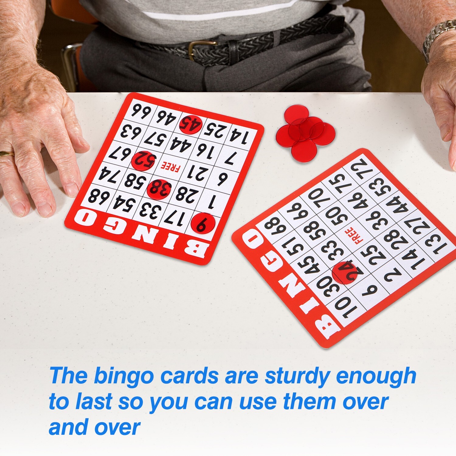 100-Pack Mixed Bingo Cards Set for Bingo Game/Thick Paper Bingo Cardboard Sheets
