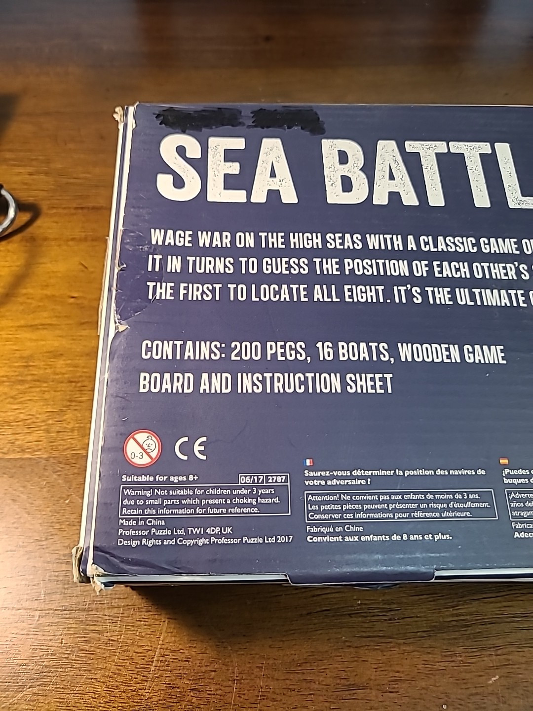VTG Sea Battle Handcrafted Games Set British Games Company, HTF