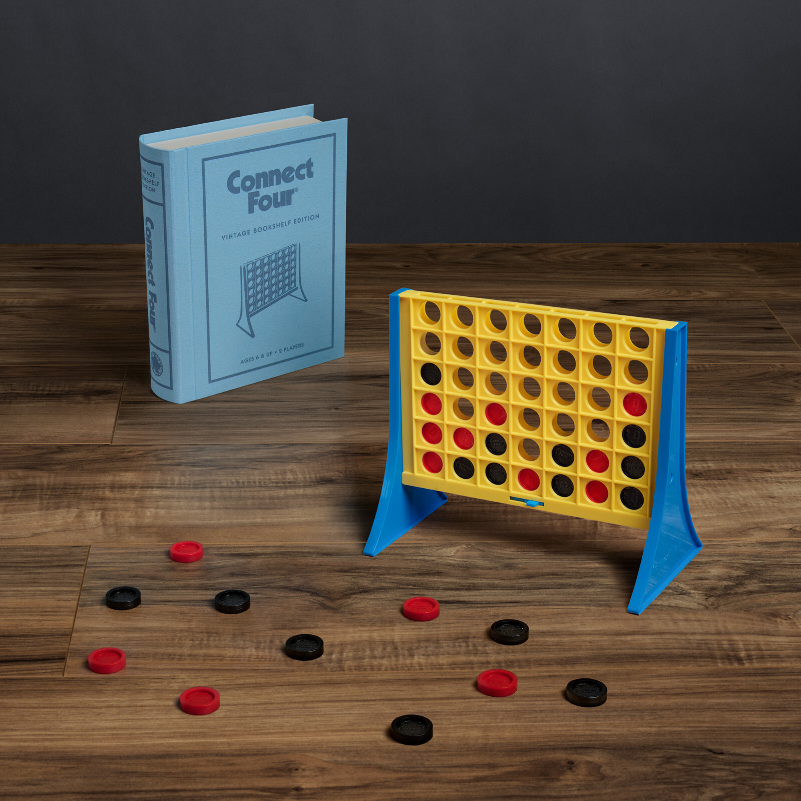 Connect Four Vintage Bookshelf Edition by WS Game Company Deluxe Board Game New