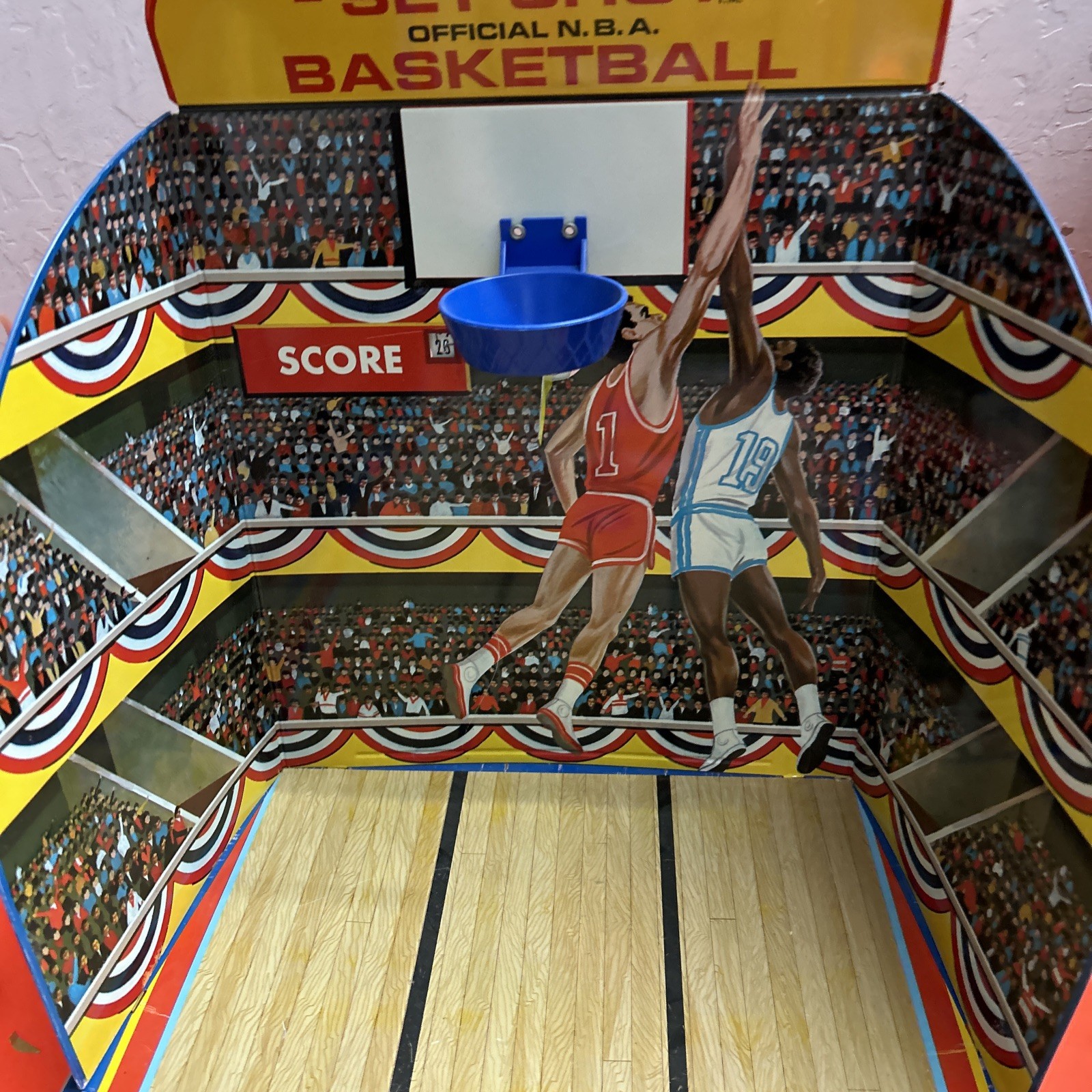 1971 MARX Toys #6230 Official NBA Set Shot Basketball Shooting Game RARE